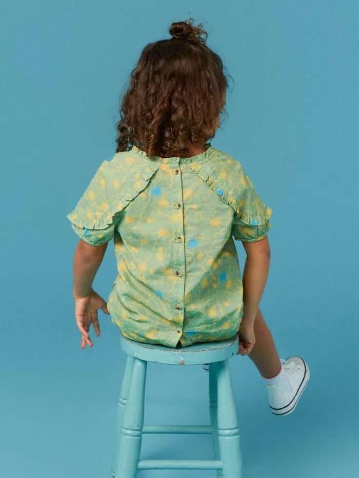 White Stuff TOPS Printed Woven Top Green Multi 8211 Kids White Stuff TOPS Printed Woven Top Green Multi 8211 Kids