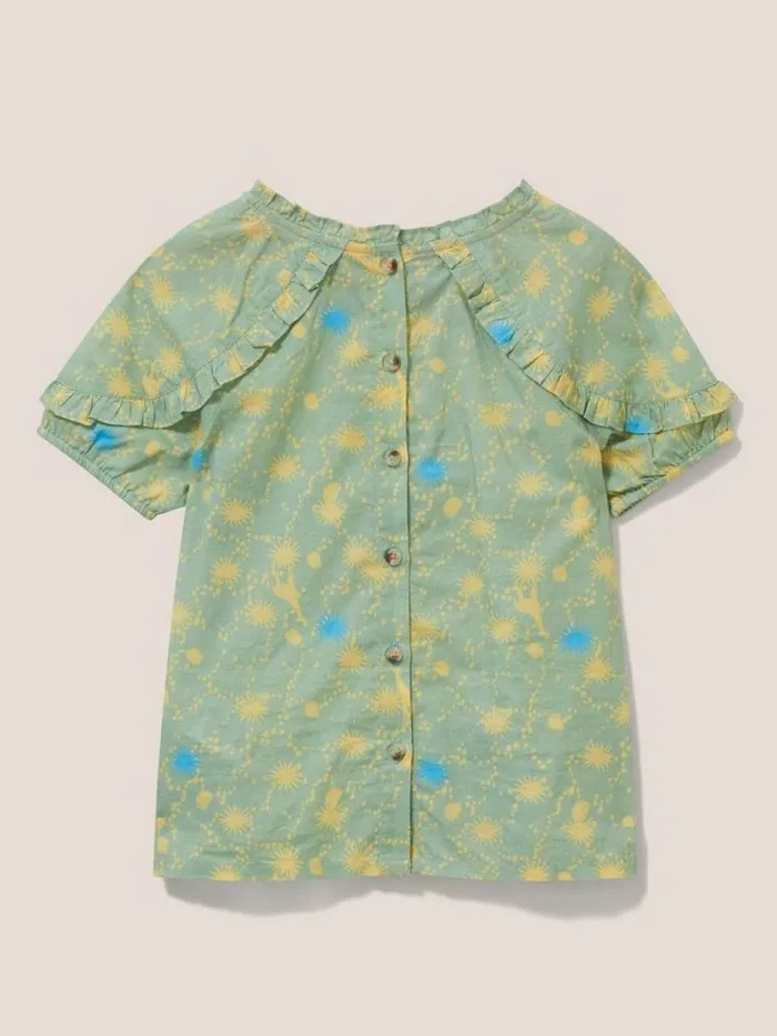 White Stuff TOPS Printed Woven Top Green Multi 8211 Kids White Stuff TOPS Printed Woven Top Green Multi 8211 Kids