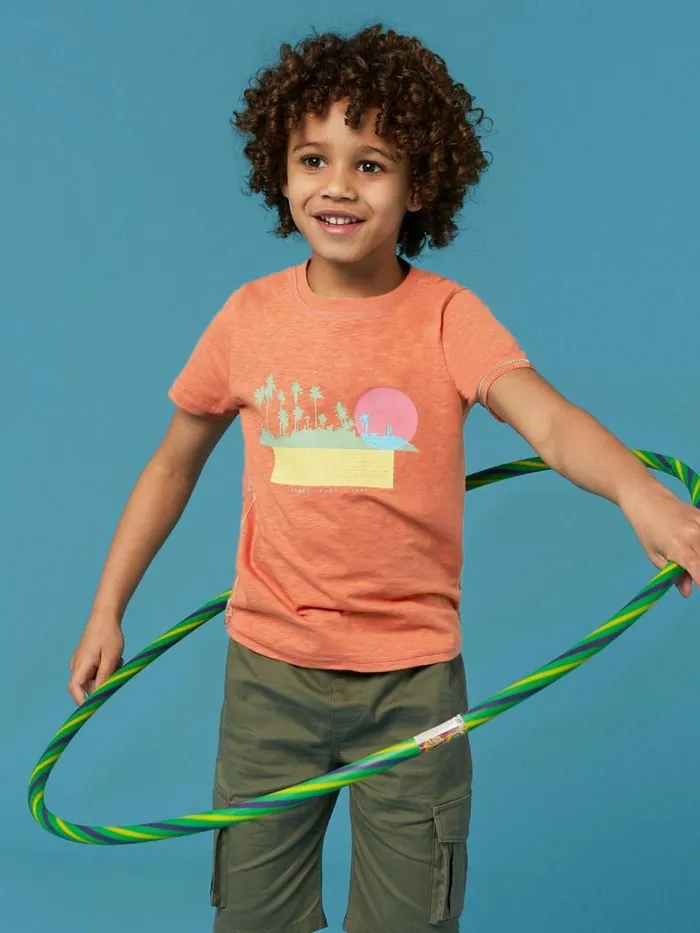 White Stuff TOPS Sunset Graphic T Shirt Dark Coral 8211 Kids White Stuff TOPS Sunset Graphic T Shirt Dark Coral 8211 Kids