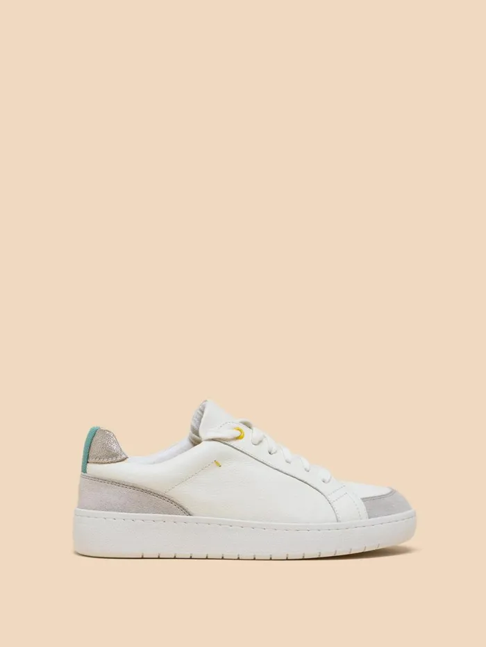 White Stuff TRAINERS Lily Leather Suede Trainer White Multi 8211 Women White Stuff TRAINERS Lily Leather Suede Trainer White Multi 8211 Women