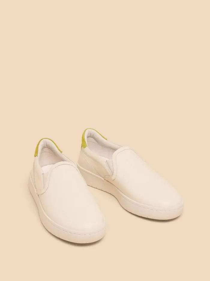 White Stuff TRAINERS Primrose Leather Slip On Brilliant White 8211 Women White Stuff TRAINERS Primrose Leather Slip On Brilliant White 8211 Women