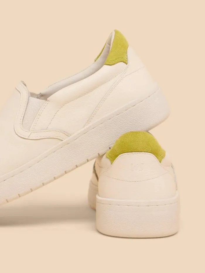 White Stuff TRAINERS Primrose Leather Slip On Brilliant White 8211 Women White Stuff TRAINERS Primrose Leather Slip On Brilliant White 8211 Women