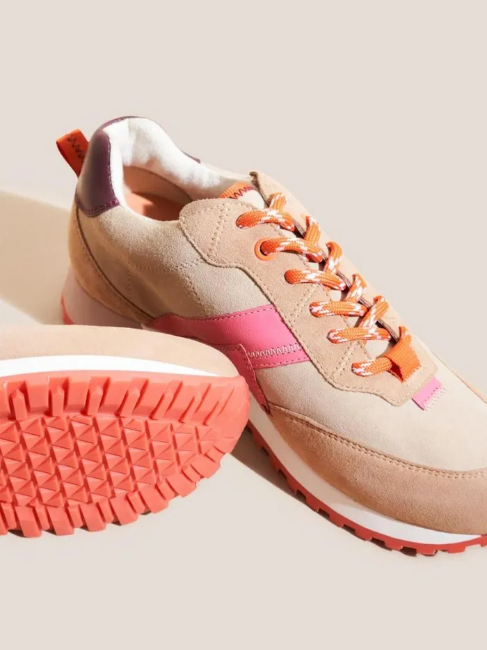 White Stuff TRAINERS Retro Sports Trainers Natural Multi 8211 Women White Stuff TRAINERS Retro Sports Trainers Natural Multi 8211 Women