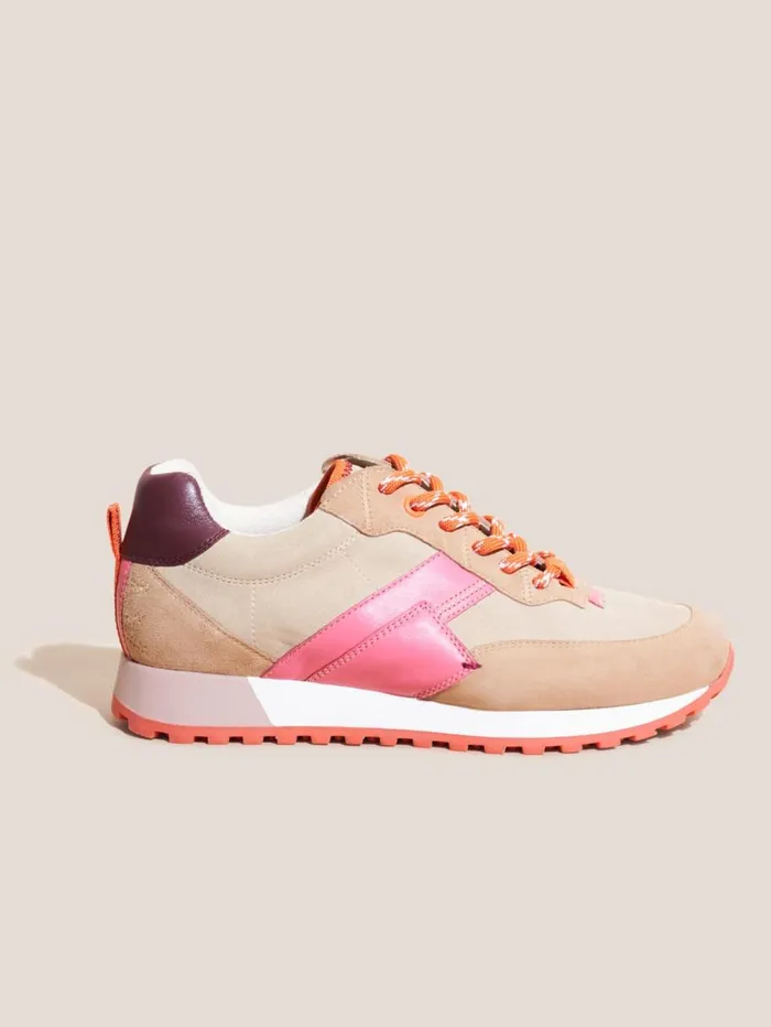 White Stuff TRAINERS Retro Sports Trainers Natural Multi 8211 Women White Stuff TRAINERS Retro Sports Trainers Natural Multi 8211 Women