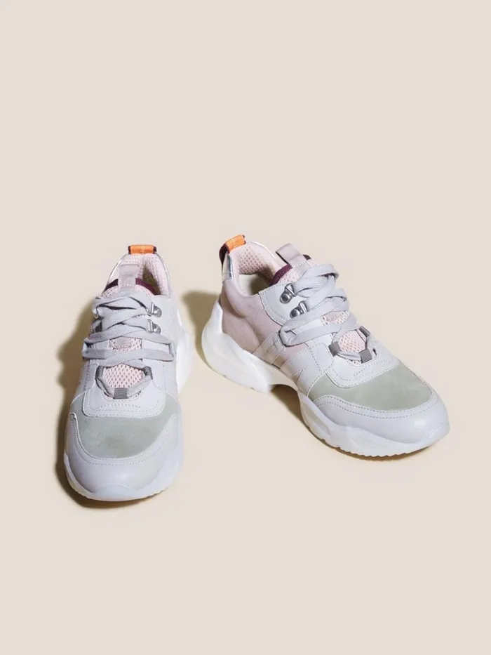 White Stuff TRAINERS Saffron Hybrid Low Top Sneaker Grey Multi 8211 Women