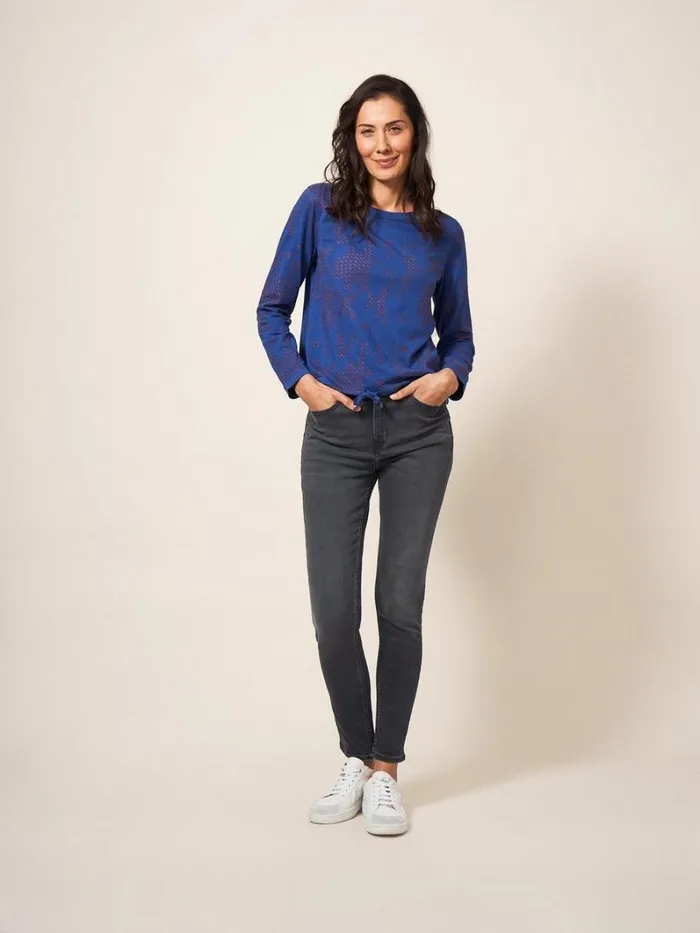 White Stuff TROUSERS Amelia Skinny Leg Jeans Charcoal Grey 8211 Women