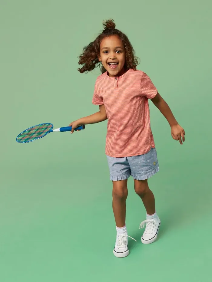 White Stuff TROUSERS and SHORTS Chambray Frills Short Chambray Blue 8211 Kids White Stuff TROUSERS and SHORTS Chambray Frills Short Chambray Blue 8211 Kids