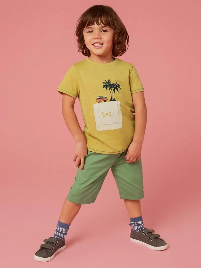 White Stuff TROUSERS and SHORTS Cole Chino Short Mid Green 8211 Kids