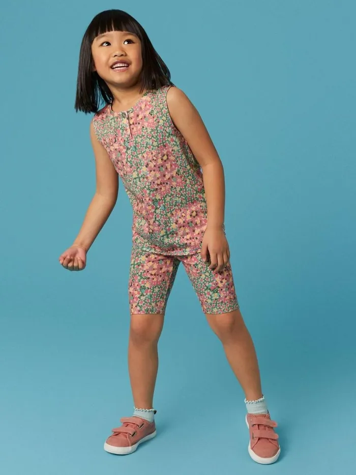 White Stuff TROUSERS and SHORTS Printed Cycle Short Pink Multi 8211 Kids