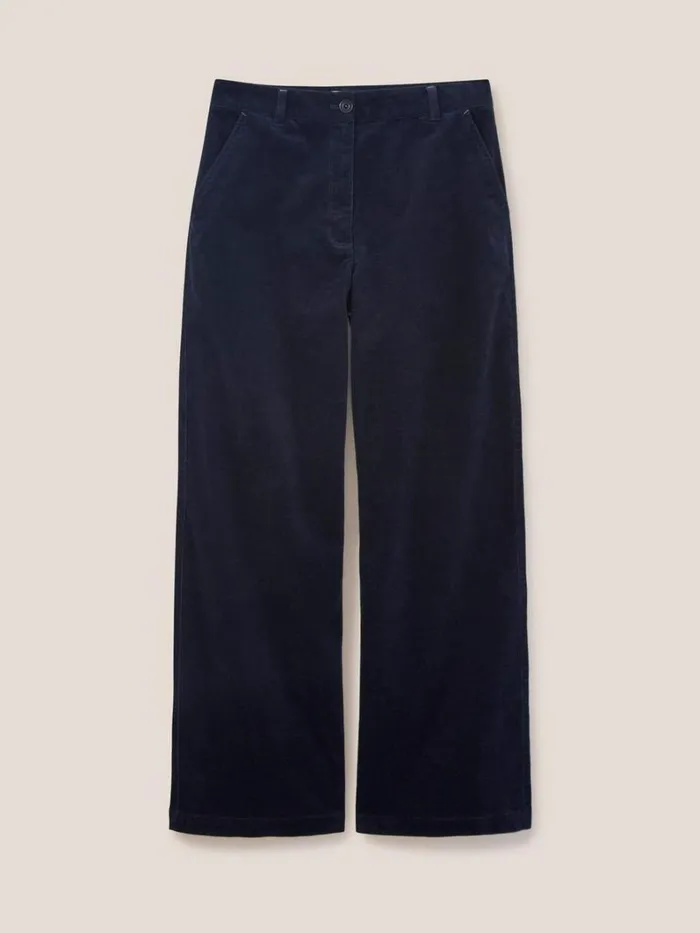 White Stuff TROUSERS Belle Cord Wide Leg Dark Navy 8211 Women White Stuff TROUSERS Belle Cord Wide Leg Dark Navy 8211 Women