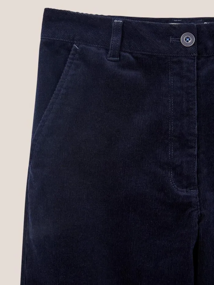 White Stuff TROUSERS Belle Cord Wide Leg Dark Navy 8211 Women White Stuff TROUSERS Belle Cord Wide Leg Dark Navy 8211 Women