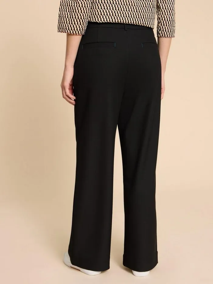 White Stuff TROUSERS Belle Wide Leg Trouser Pure Black 8211 Women White Stuff TROUSERS Belle Wide Leg Trouser Pure Black 8211 Women