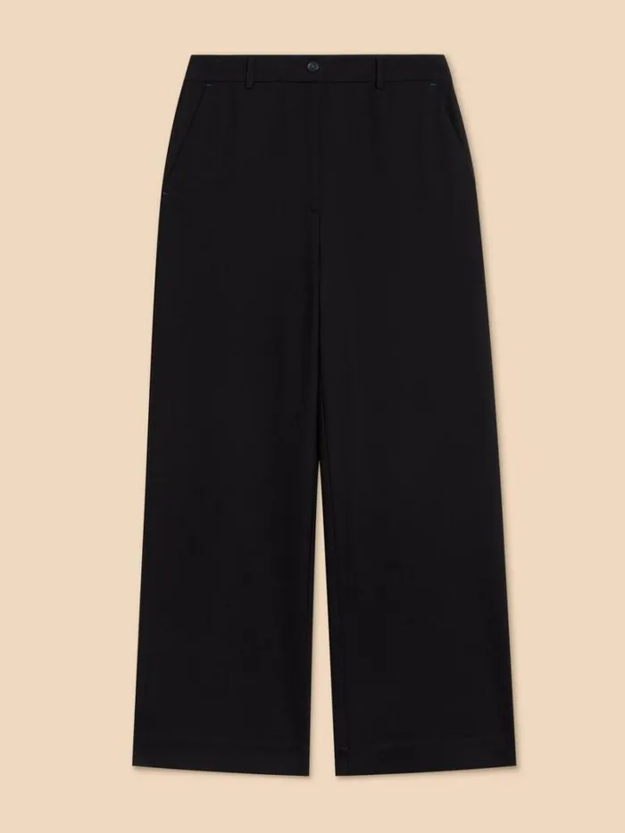 White Stuff TROUSERS Belle Wide Leg Trouser Pure Black 8211 Women White Stuff TROUSERS Belle Wide Leg Trouser Pure Black 8211 Women
