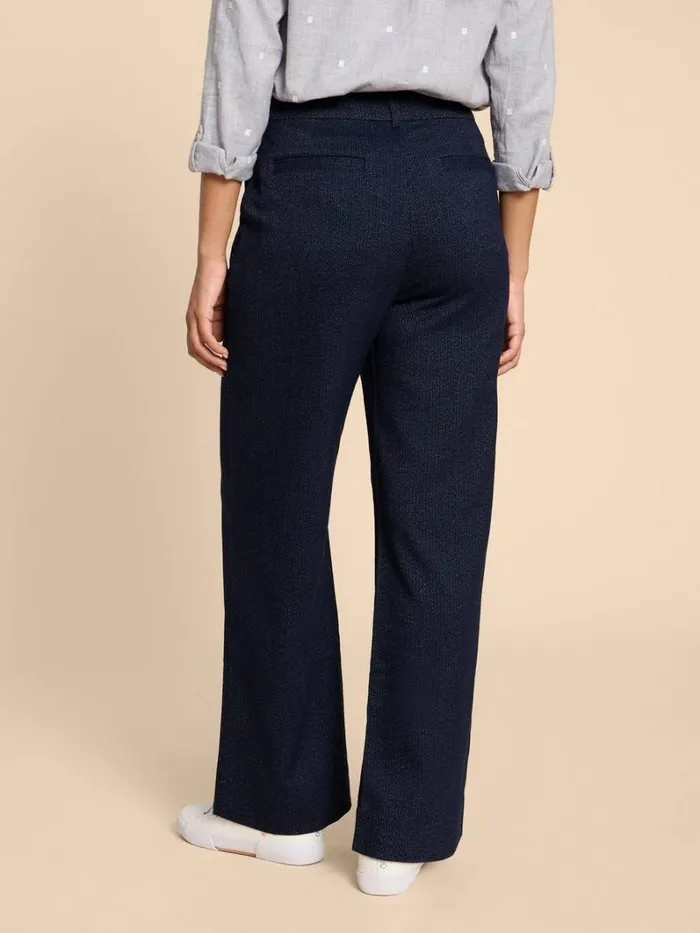 White Stuff TROUSERS Belle Wide Leg Tweedy Trouser Navy Multi 8211 Women White Stuff TROUSERS Belle Wide Leg Tweedy Trouser Navy Multi 8211 Women