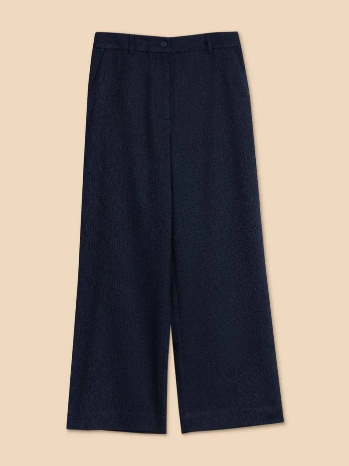 White Stuff TROUSERS Belle Wide Leg Tweedy Trouser Navy Multi 8211 Women White Stuff TROUSERS Belle Wide Leg Tweedy Trouser Navy Multi 8211 Women