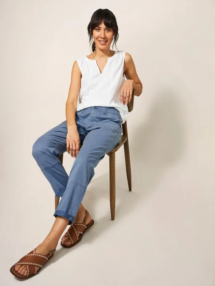 White Stuff TROUSERS Blaire Trouser Light Blue 8211 Women White Stuff TROUSERS Blaire Trouser Light Blue 8211 Women