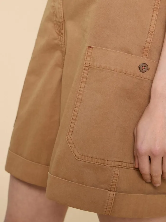 White Stuff TROUSERS Carlie Cargo Shorts Dark Natural 8211 Women White Stuff TROUSERS Carlie Cargo Shorts Dark Natural 8211 Women