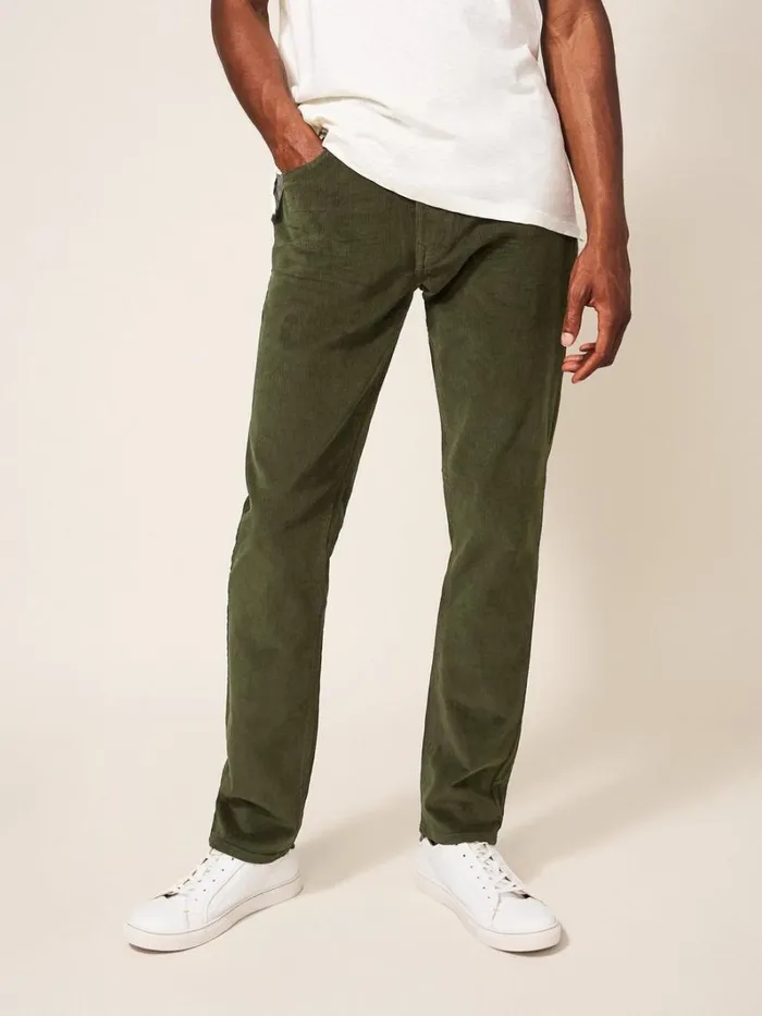 White Stuff TROUSERS Crosby Cord Trouser Light Green 8211 Men