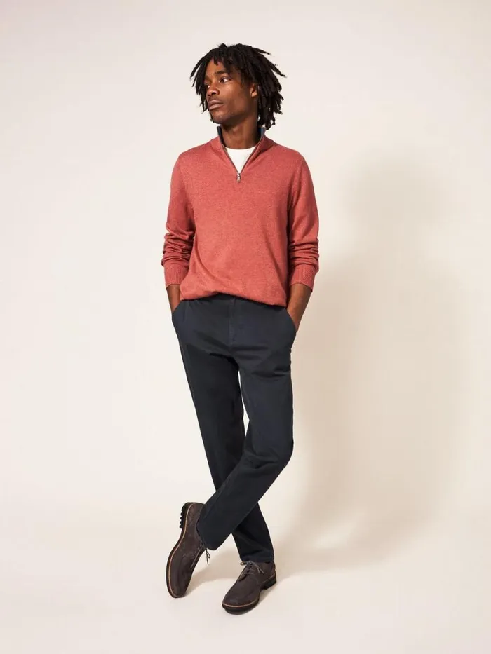 White Stuff TROUSERS Elm Chino Trouser Pure Black 8211 Men