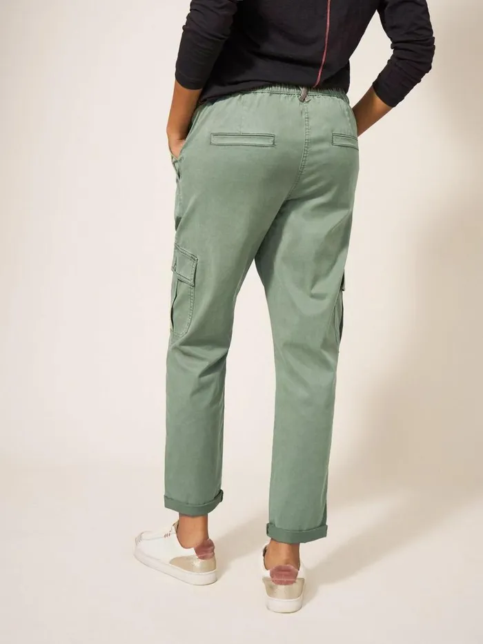 White Stuff TROUSERS Everleigh Cargo Trouser Mid Green 8211 Women White Stuff TROUSERS Everleigh Cargo Trouser Mid Green 8211 Women