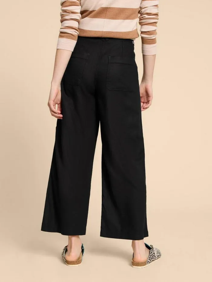 White Stuff TROUSERS Harper Linen Blend Trouser Pure Black 8211 Women White Stuff TROUSERS Harper Linen Blend Trouser Pure Black 8211 Women