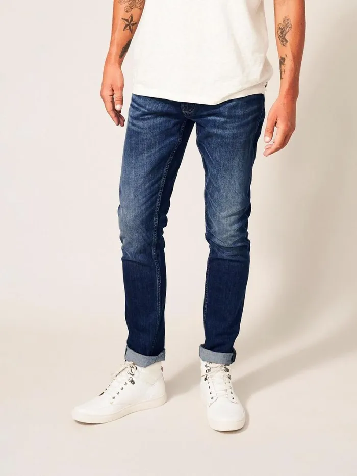 White Stuff TROUSERS Harwood Slim Jean Mid Denim 8211 Men