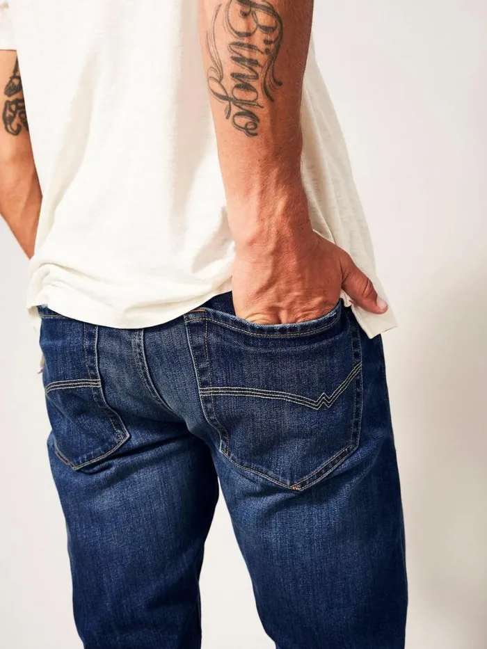 White Stuff TROUSERS Harwood Slim Jean Mid Denim 8211 Men White Stuff TROUSERS Harwood Slim Jean Mid Denim 8211 Men