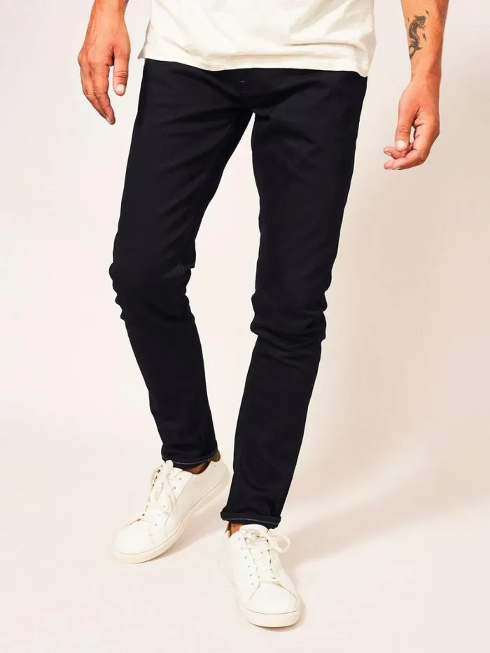 White Stuff TROUSERS Harwood Slim Jean Pure Black 8211 Men