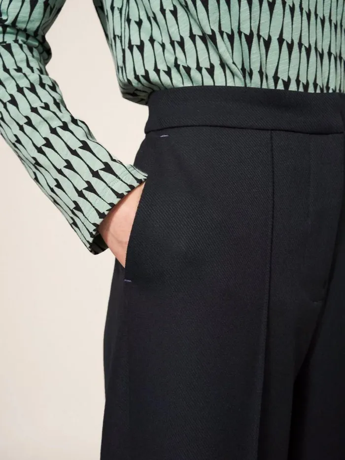 White Stuff TROUSERS Jenny Wide Leg Trouser Pure Black 8211 Women