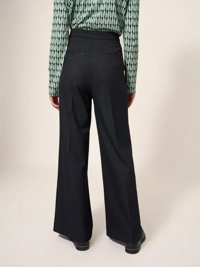 White Stuff TROUSERS Jenny Wide Leg Trouser Pure Black 8211 Women White Stuff TROUSERS Jenny Wide Leg Trouser Pure Black 8211 Women