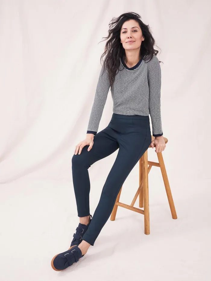White Stuff TROUSERS Jodie Ponte Casual Jeggings Dark Navy 8211 Women