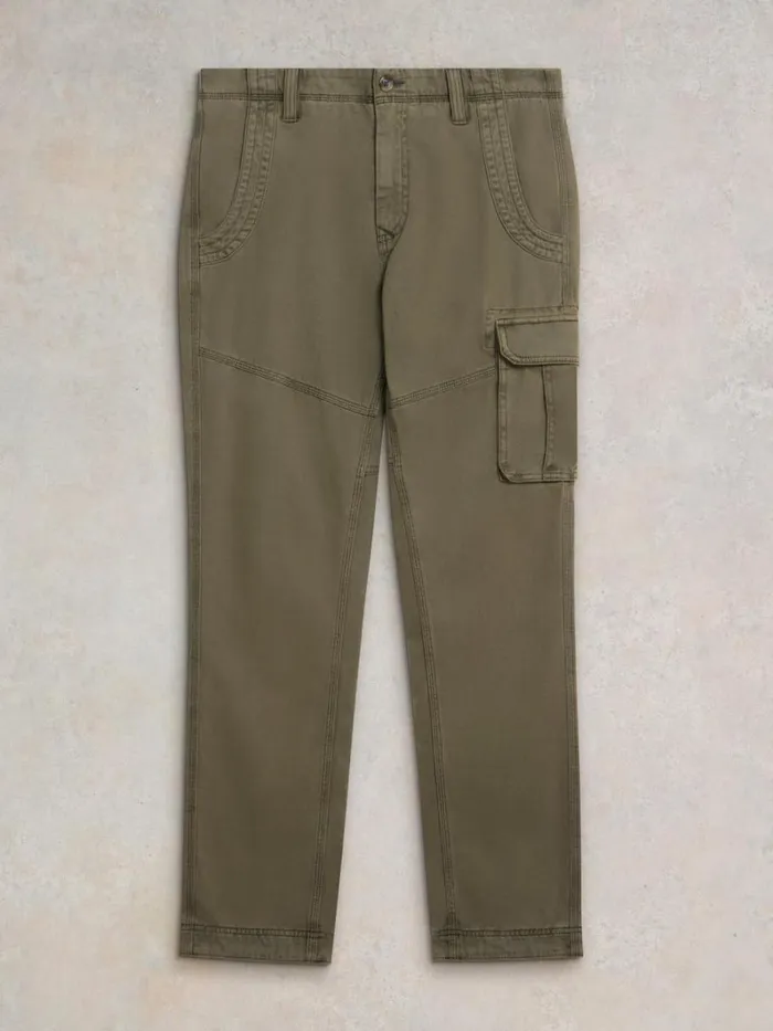 White Stuff TROUSERS Kegworth Organic Cargo Trouser Khaki Green 8211 Men White Stuff TROUSERS Kegworth Organic Cargo Trouser Khaki Green 8211 Men
