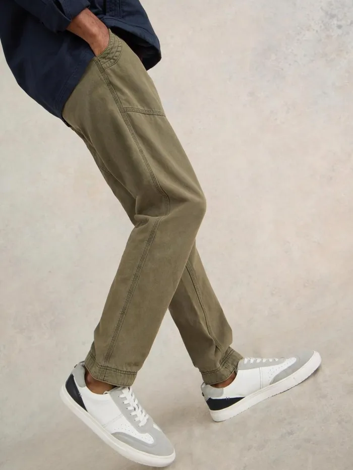 White Stuff TROUSERS Kegworth Organic Cargo Trouser Khaki Green 8211 Men White Stuff TROUSERS Kegworth Organic Cargo Trouser Khaki Green 8211 Men