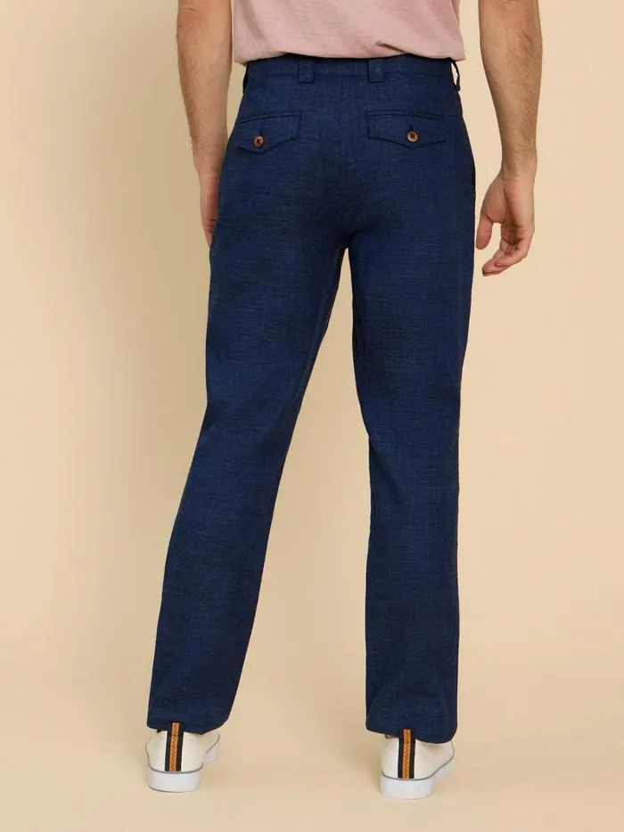 White Stuff TROUSERS Linen Blend Trouser Dark Navy 8211 Men White Stuff TROUSERS Linen Blend Trouser Dark Navy 8211 Men