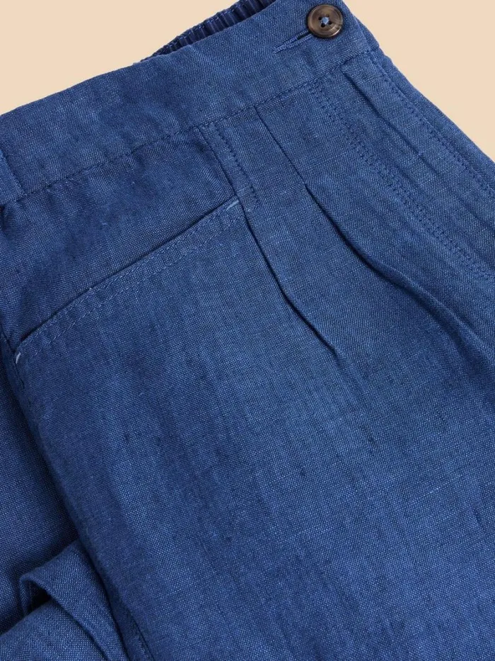 White Stuff TROUSERS Linen Rowena Trousers Dark Navy 8211 Women White Stuff TROUSERS Linen Rowena Trousers Dark Navy 8211 Women