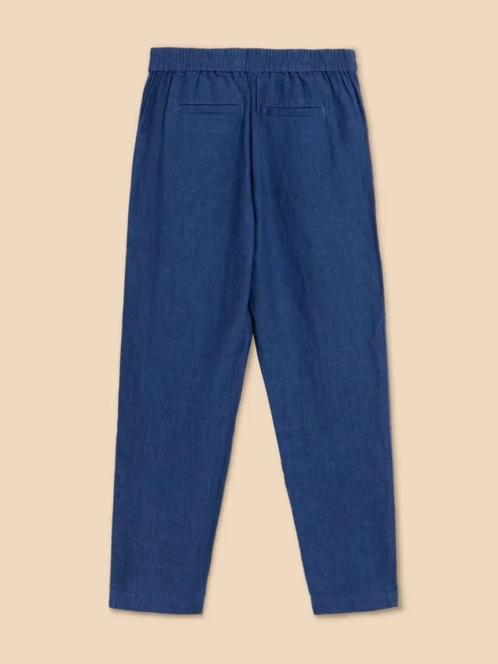 White Stuff TROUSERS Linen Rowena Trousers Dark Navy 8211 Women White Stuff TROUSERS Linen Rowena Trousers Dark Navy 8211 Women