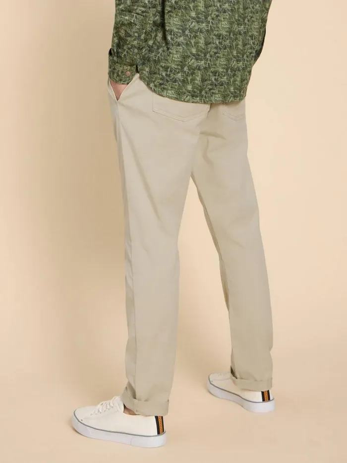 White Stuff TROUSERS Palmer Drawstring Chino Light Natural 8211 Men White Stuff TROUSERS Palmer Drawstring Chino Light Natural 8211 Men