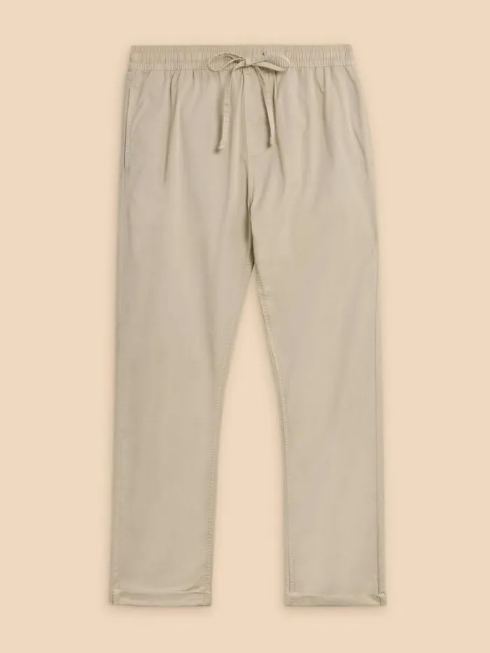 White Stuff TROUSERS Palmer Drawstring Chino Light Natural 8211 Men White Stuff TROUSERS Palmer Drawstring Chino Light Natural 8211 Men