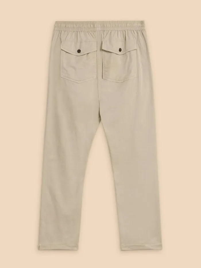 White Stuff TROUSERS Palmer Drawstring Chino Light Natural 8211 Men White Stuff TROUSERS Palmer Drawstring Chino Light Natural 8211 Men