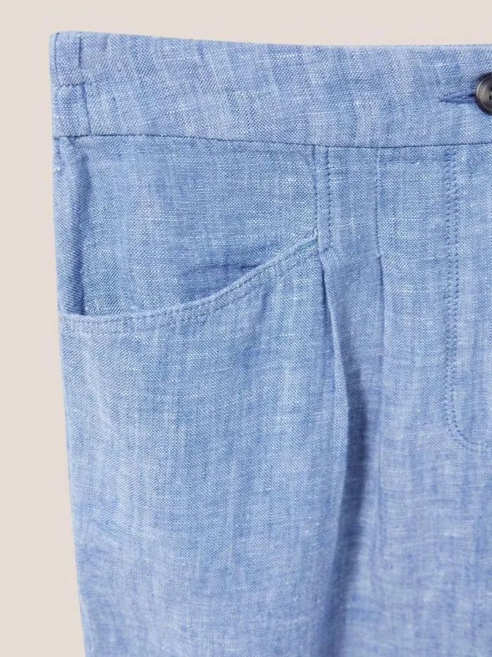 White Stuff TROUSERS Rowena Linen Trouser Chambray Blue 8211 Women White Stuff TROUSERS Rowena Linen Trouser Chambray Blue 8211 Women