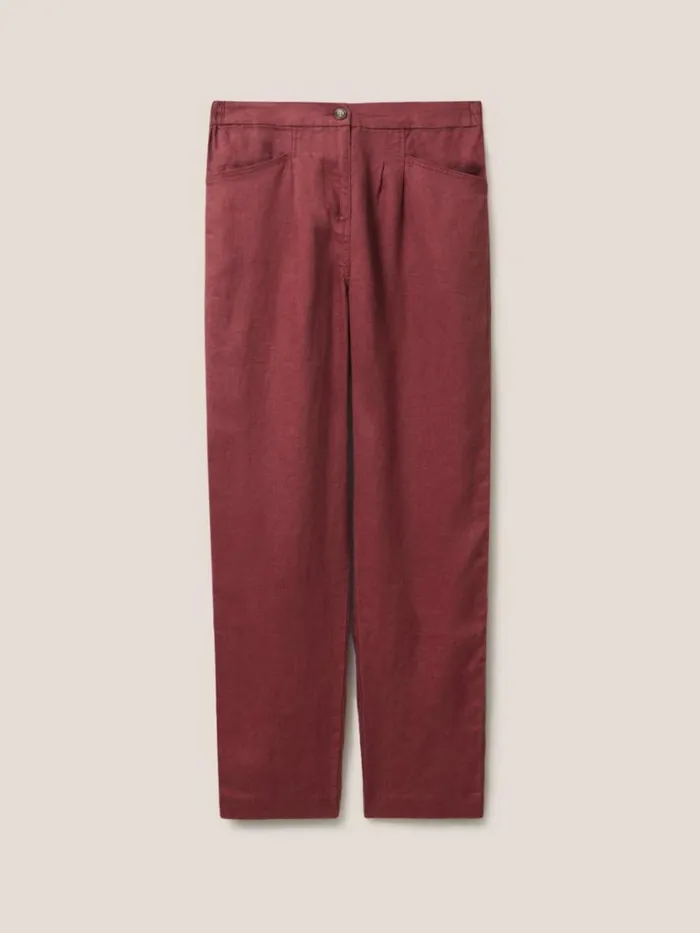 White Stuff TROUSERS Rowena Linen Trouser Dk Plum 8211 Women White Stuff TROUSERS Rowena Linen Trouser Dk Plum 8211 Women