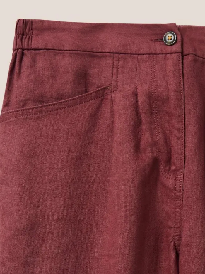 White Stuff TROUSERS Rowena Linen Trouser Dk Plum 8211 Women White Stuff TROUSERS Rowena Linen Trouser Dk Plum 8211 Women