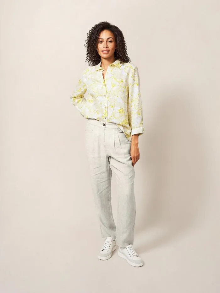 White Stuff TROUSERS Rowena Linen Trouser Light Natural 8211 Women
