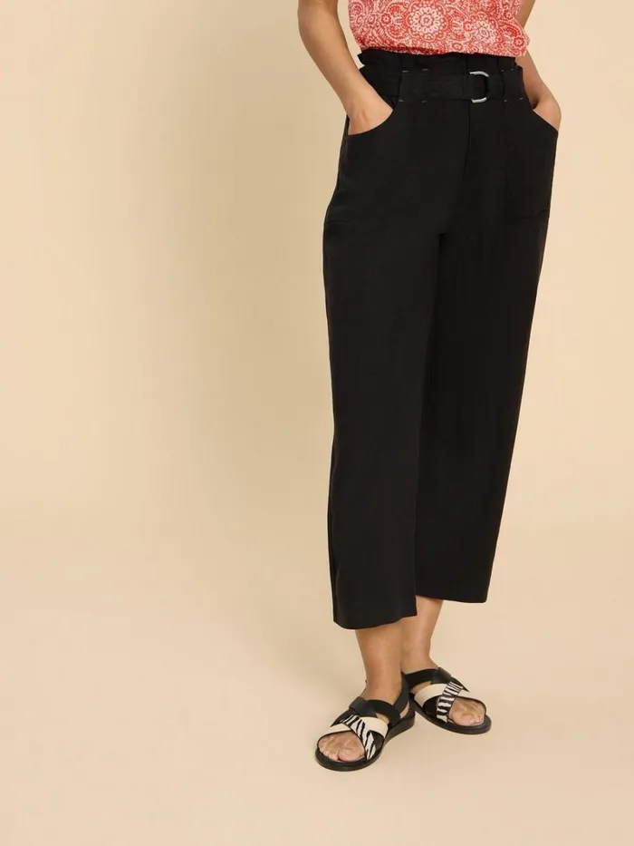 White Stuff TROUSERS Teakie Tencel Linen Trouser Pure Black 8211 Women White Stuff TROUSERS Teakie Tencel Linen Trouser Pure Black 8211 Women