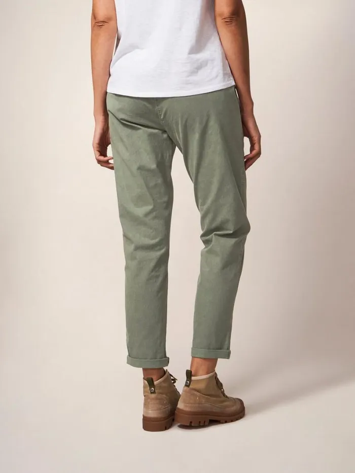 White Stuff TROUSERS Twister Chino Mid Green 8211 Women White Stuff TROUSERS Twister Chino Mid Green 8211 Women