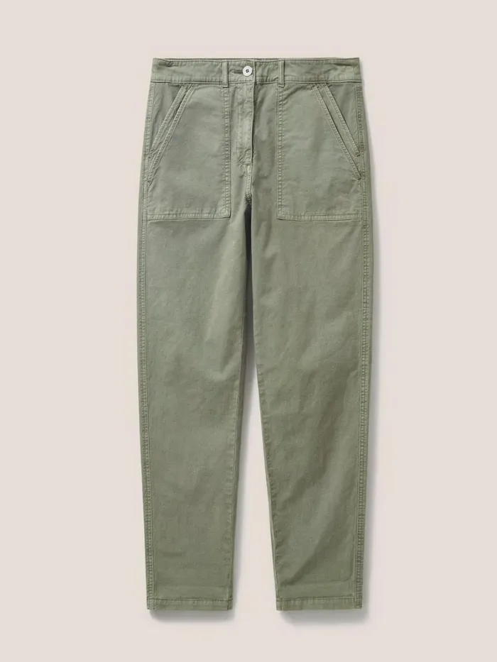 White Stuff TROUSERS Twister Chino Mid Green 8211 Women White Stuff TROUSERS Twister Chino Mid Green 8211 Women