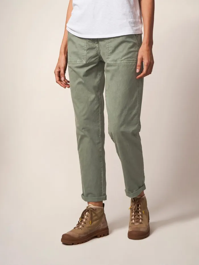 White Stuff TROUSERS Twister Chino Mid Green 8211 Women White Stuff TROUSERS Twister Chino Mid Green 8211 Women