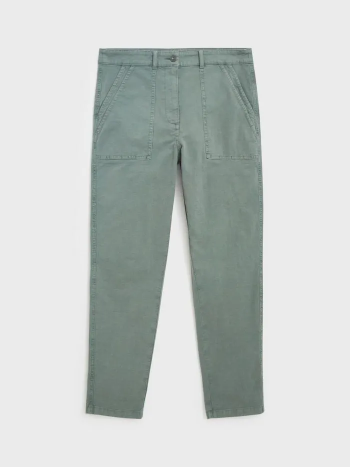 White Stuff TROUSERS Twister Chino Trousers Mid Green 8211 Women White Stuff TROUSERS Twister Chino Trousers Mid Green 8211 Women