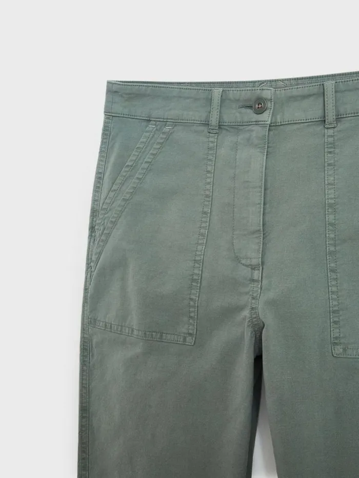 White Stuff TROUSERS Twister Chino Trousers Mid Green 8211 Women White Stuff TROUSERS Twister Chino Trousers Mid Green 8211 Women