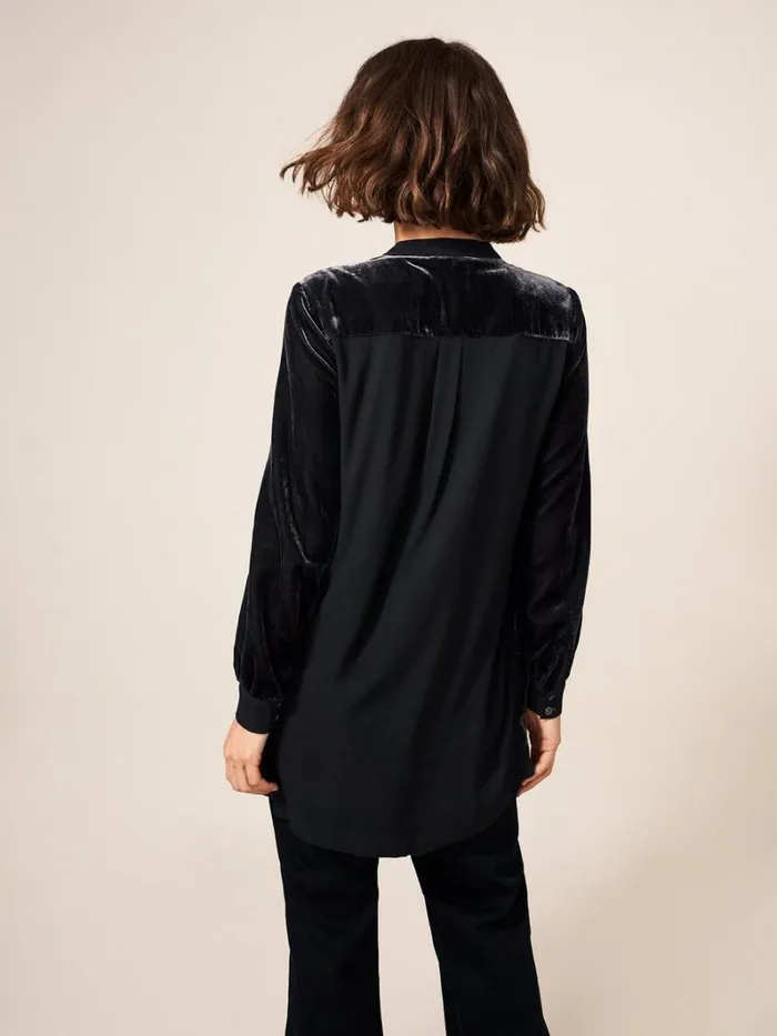 White Stuff TUNICS Dakota Velvet Tunic Dk Grey 8211 Women White Stuff TUNICS Dakota Velvet Tunic Dk Grey 8211 Women